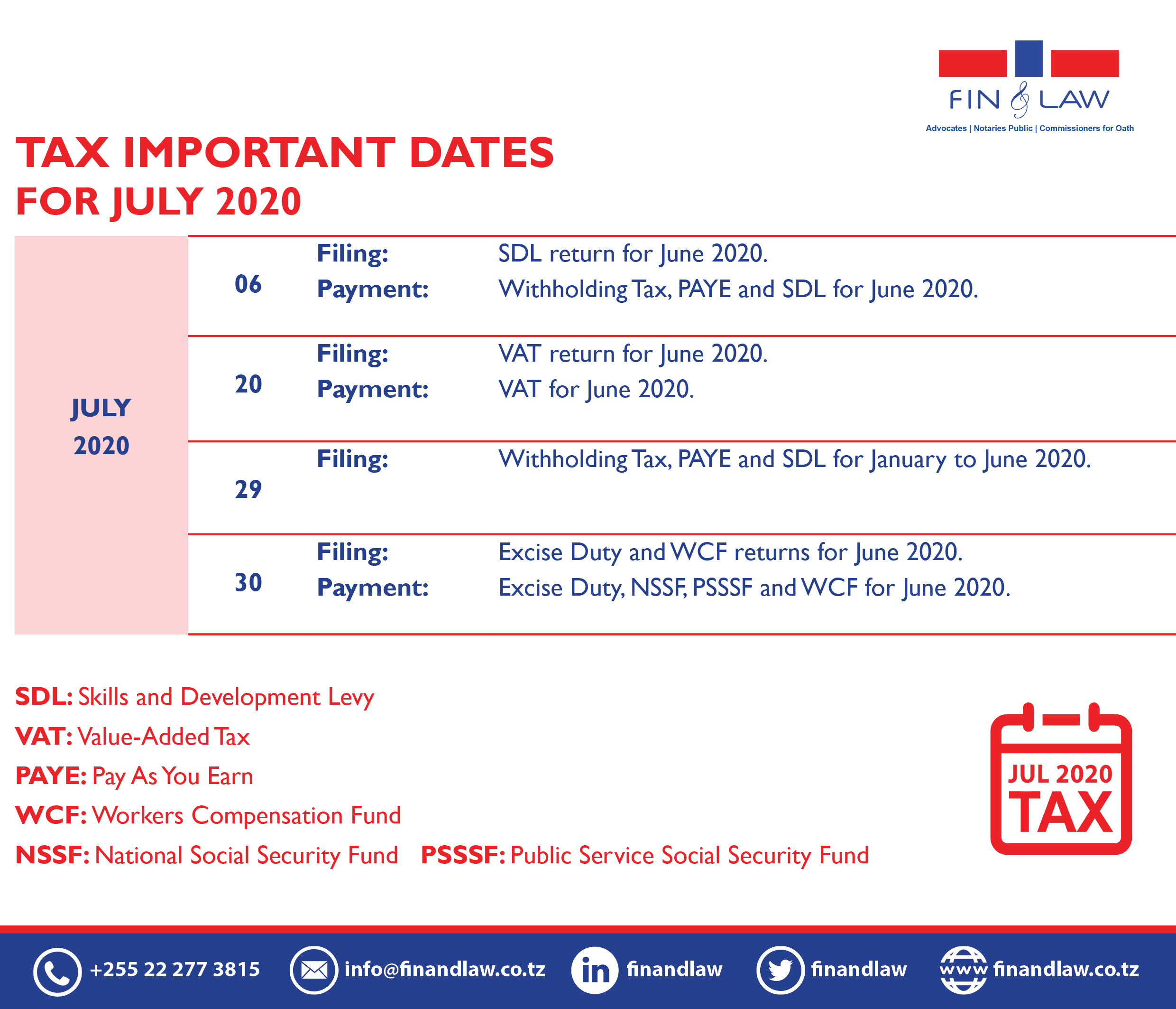 https://finandlaw.co.tz/wp-content/uploads/2020/10/FIN-LAW-Compliance-Update-Tax-and-Compliance-dates-for-July-2020.jpg